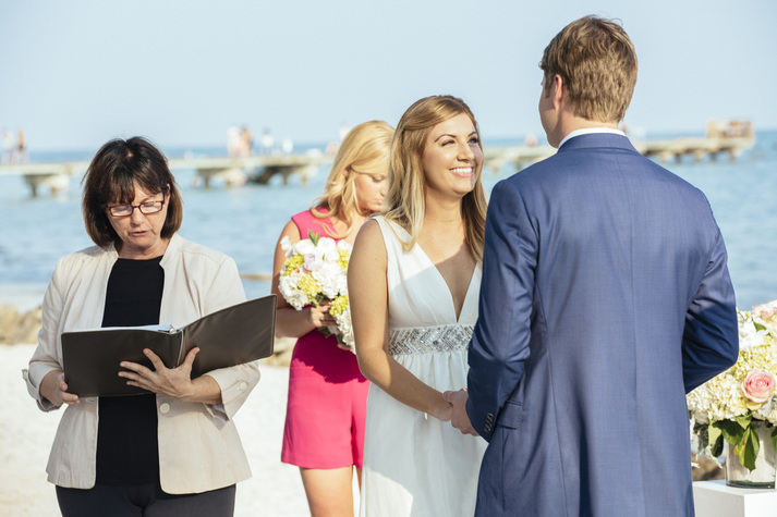 ceremony at the beach Picture, casa marina east beach weddings, key west wedding photographers, wedding photographers in key west