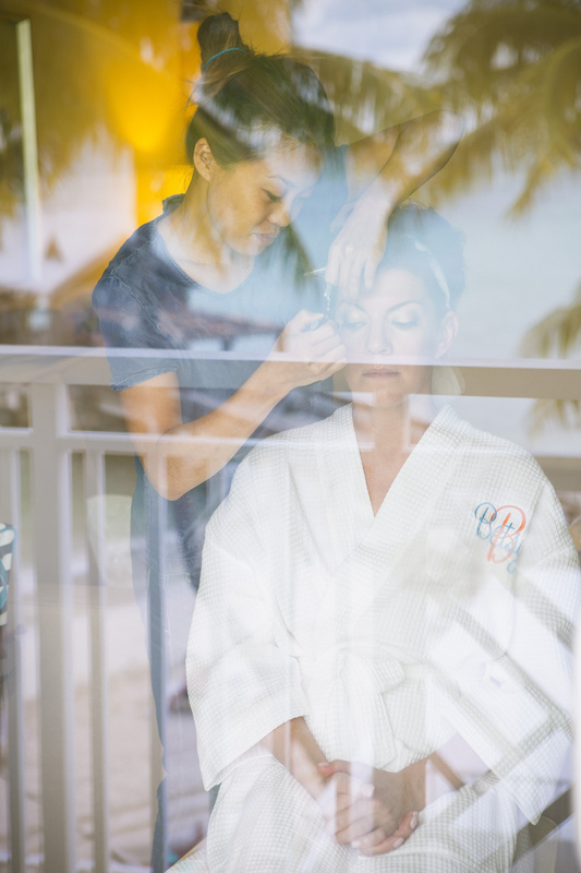 bride getting ready Picture, key west wedding photography, window reflection, 