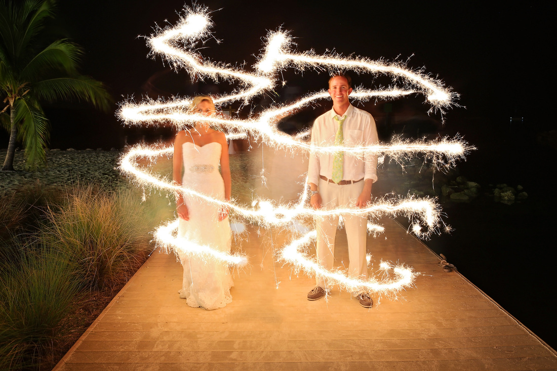 sparklers, night wedding photography,bride and groom, first dance, key west wedding photographer, key west wedding photography, wedding photographer in key west, destination wedding photographer, night photography, wedding, yacht club wedding,