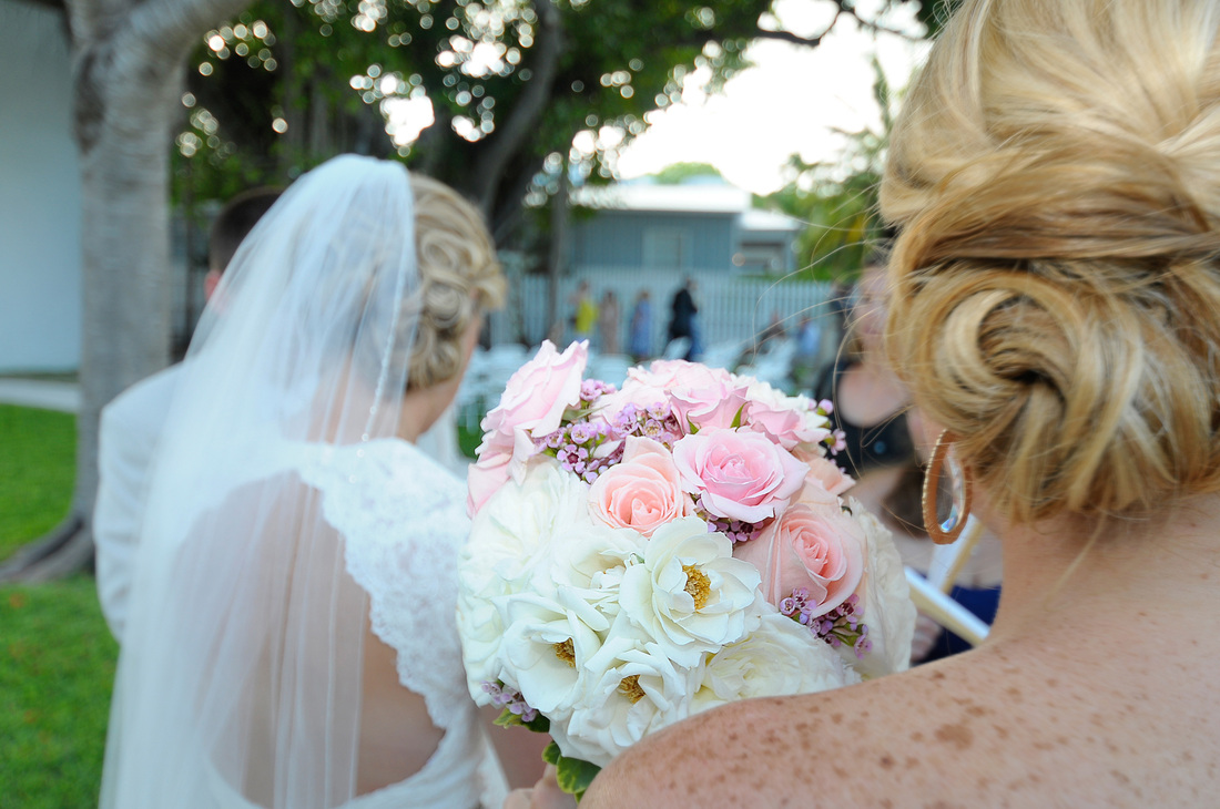 beautiful bridal bouquet, key west wedding florist