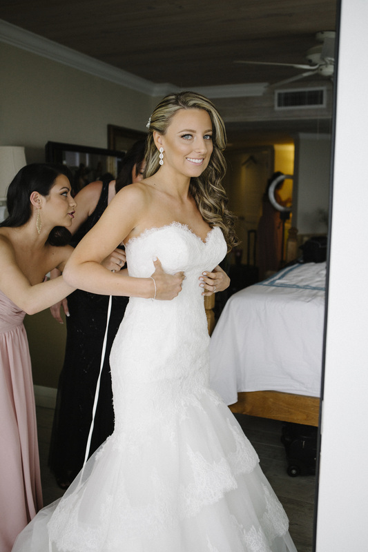 Bride getting ready, Ocean Key Hotel