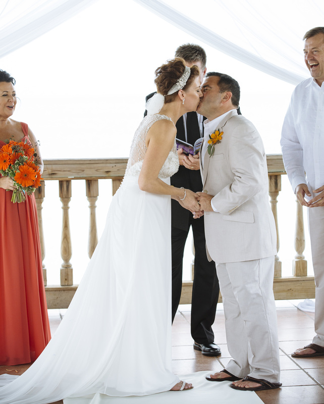 first kiss Picture, ceremony, key west wedding photography, the reach hotel wedding, 