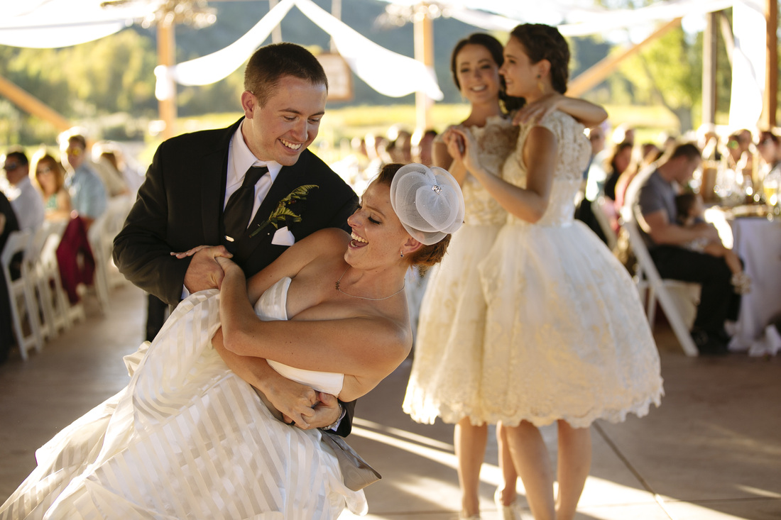 country wedding, colorado wedding, reception location in aspen, first dance
