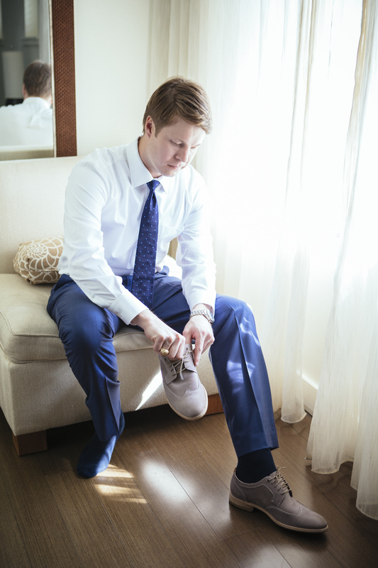 Groom getting ready Picture