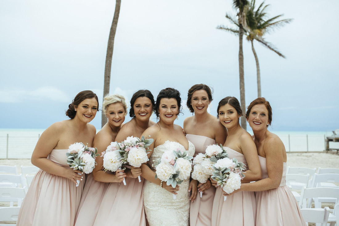 Southernmost Beach Resort Wedding, Beach wedding, Key West wedding, Key West wedding photography, Key West wedding Photographer, Bridesmaids picture