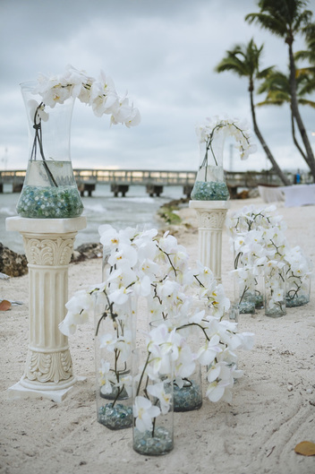 Casa Marina Resort, beach wedding, Casa Marina wedding decoration