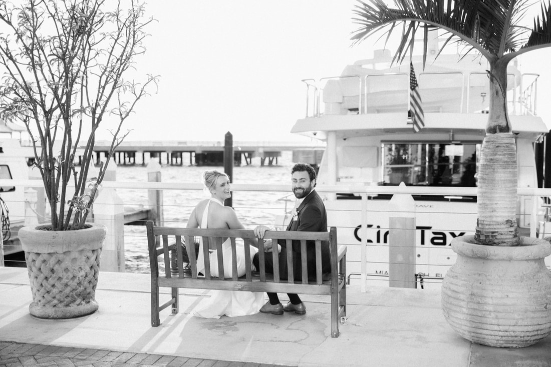 Intimate waterfront wedding portraits by Opal Key, taken by Key West photographerPicture