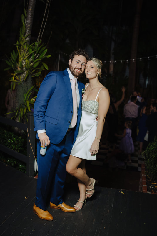 Bride and groom sharing their first dance at Audubon House, captured by Key West photographerPicture