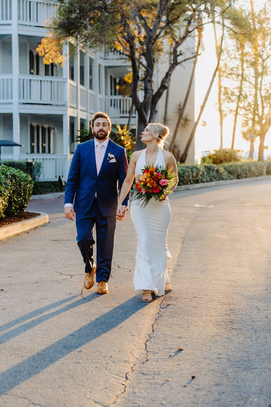 Intimate waterfront wedding portraits by Opal Key, taken by Key West photographer Picture
