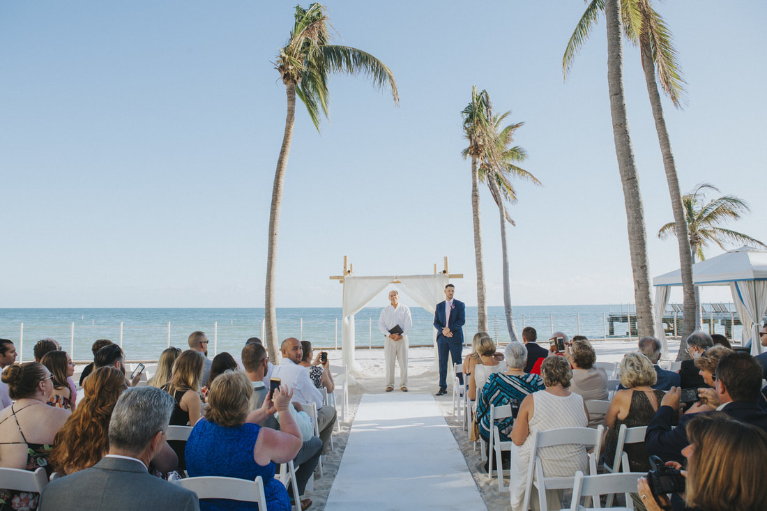 Key West wedding, Southernmost Hotel wedding, Key West wedding photographer, Key West wedding photography, Bride and Groom, beach wedding, ceremony set up, southernmost wedding in key west