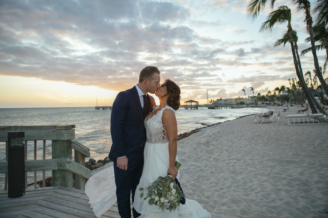 Casa Marina Resort wedding picture, beach wedding, wedding dress, key west wedding