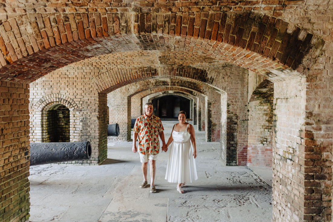 Fort Zachary wedding ceremony picture