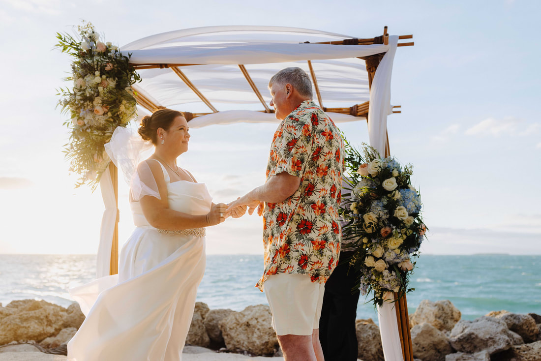 Fort Zachary wedding ceremony picture