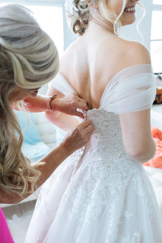 Wedding dress, Bride getting ready picture