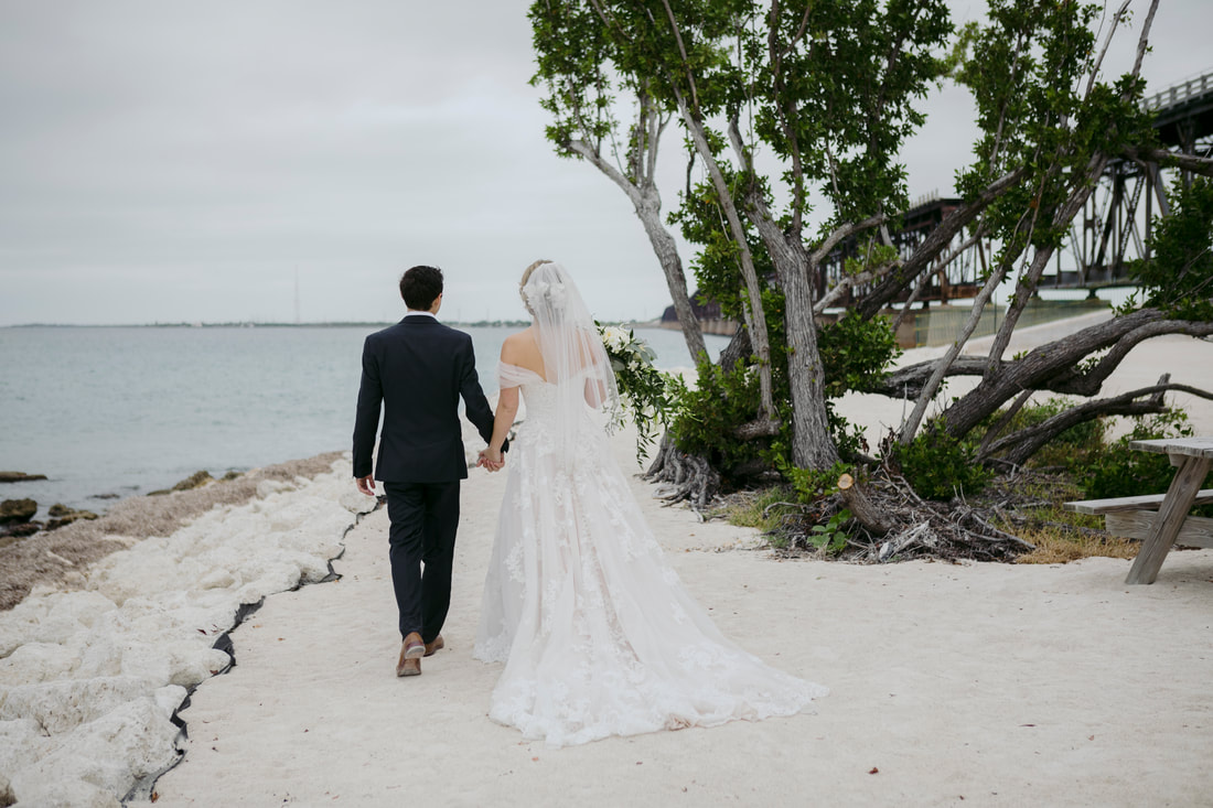 Bride and groom walking away picture, Key West wedding photographer, Key West wedding photography, Key West wedding photographers, Florida keys wedding, Key West wedding planner, Key West wedding venue