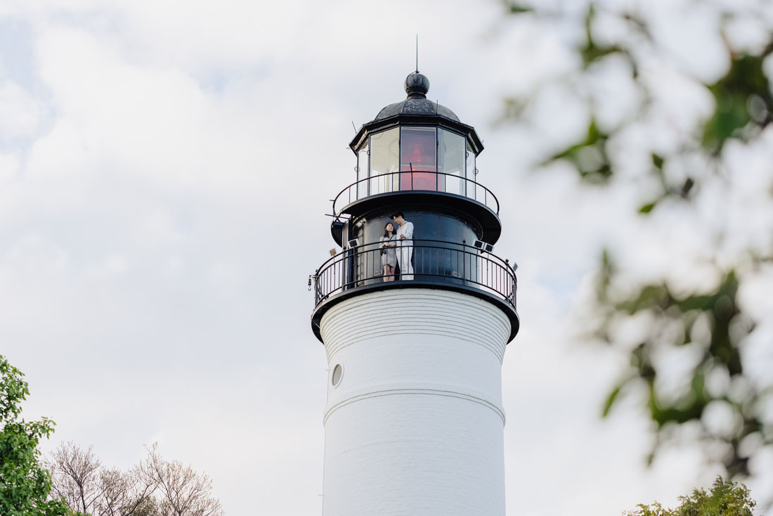 Key West Lighthouse engagement picture