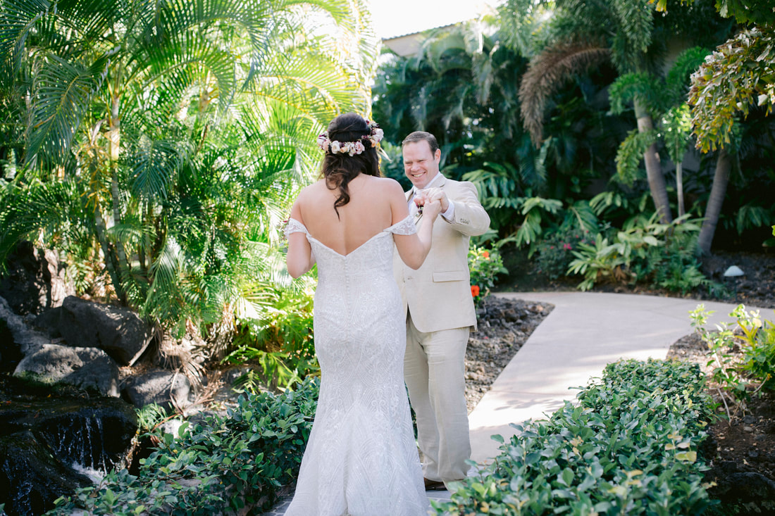 Weddings By Romi, Big Island Wedding, Big Island Wedding Photographer, Fairmont Orchid Hawaii Wedding, Wedding in Hawaii, Big Island Wedding Photographer, First look