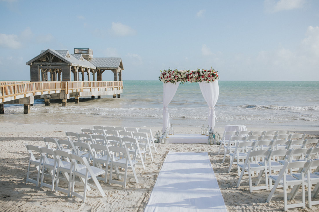 Weddings By Romi, Beach wedding, Key West wedding, Key West wedding photographer, The Reach Resort, Key West wedding photography, Destination wedding, Wedding arch, Key West florist