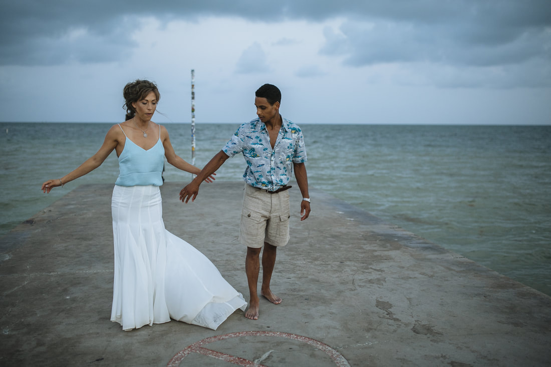 Bride and Groom, Southernmost Beach Resort, Beach wedding, Reflection, Key West wedding photographer, Weddings By Romi