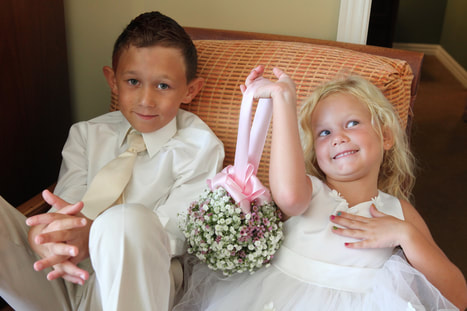 cute kids during the wedding