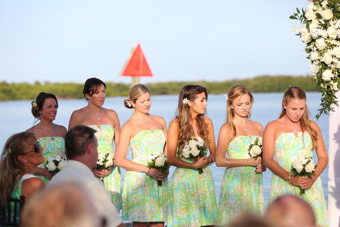 Key West Harbor Wedding, Key West Yacht Club Wedding photo, Beach Wedding, Destination Wedding, Florida keys Wedding Photography, Bridesmaids Photo