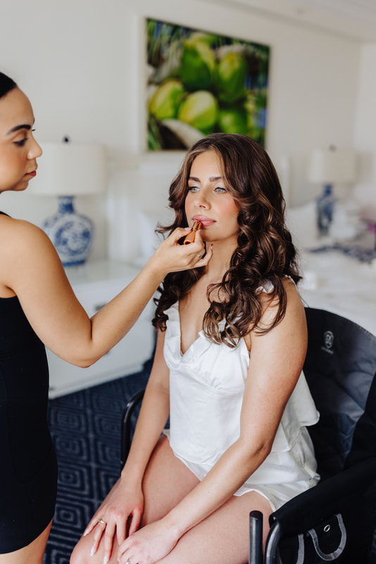 Bride getting ready picture