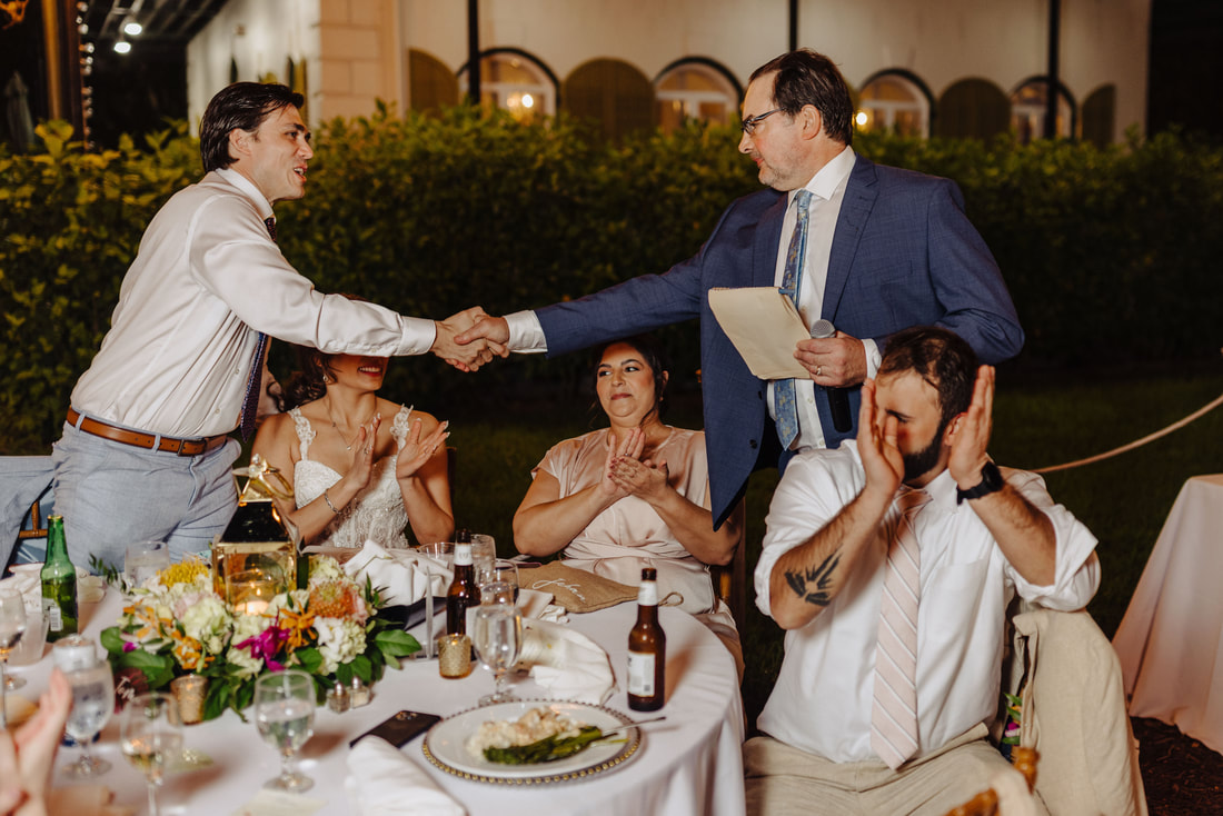 Hemingway Home reception wedding picture