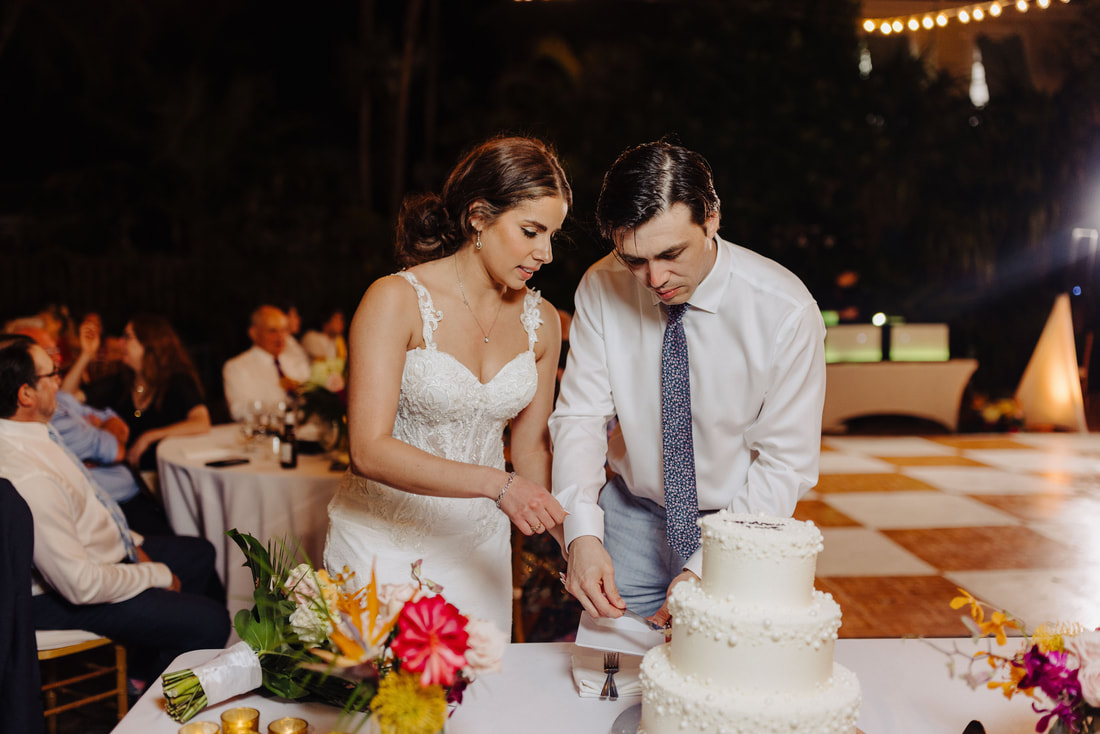 Cake cutting at Hemingway Home