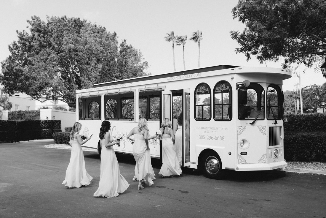 Bridesmaids in Casa Marina