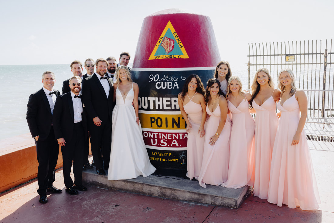 Southernmost Point wedding photo