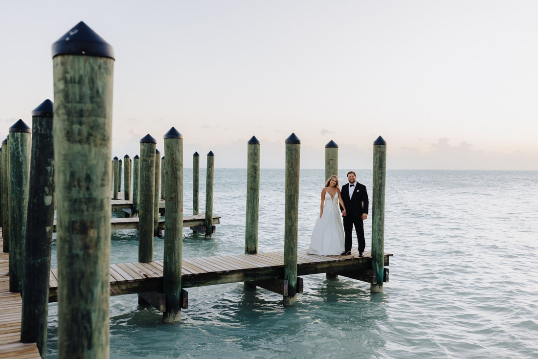 Casa Marina pier wedding picture