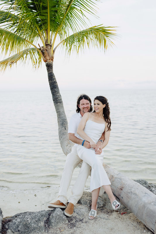 Bride and Groom Islamorada beach wedding 