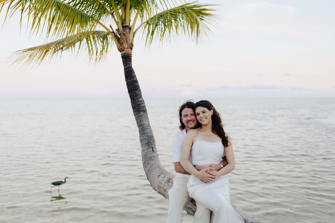 Bride and Groom Islamorada beach wedding 