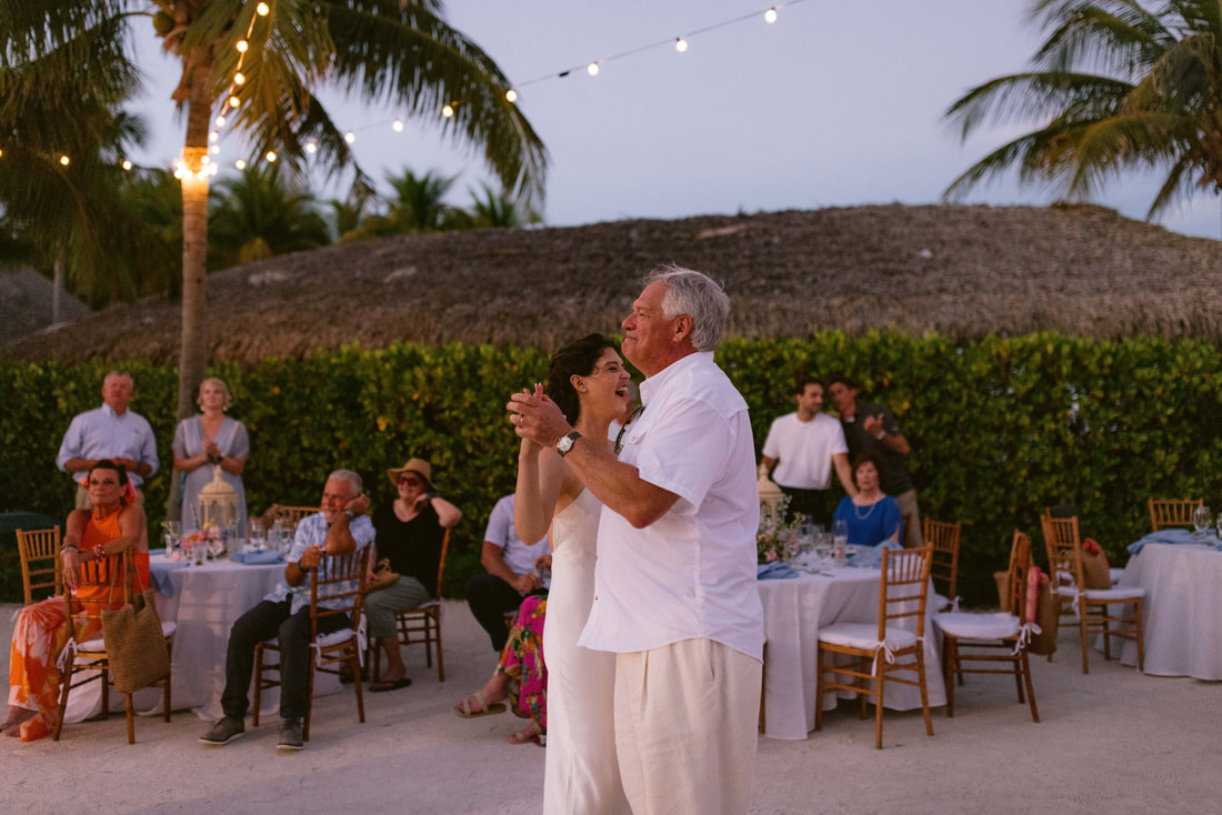 Bride and Groom Islamorada beach wedding 