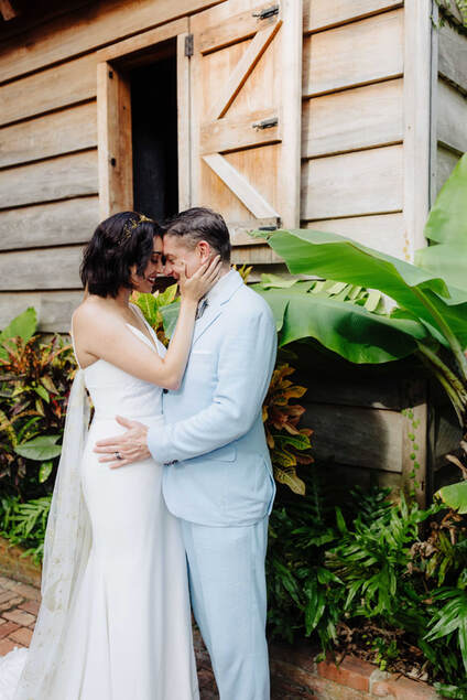 Key West wedding photographer and Audubon House wedding picture