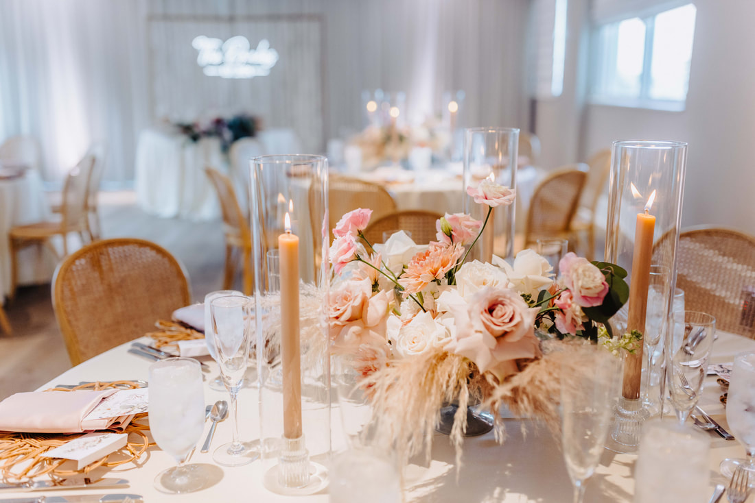 The Reach Hotel wedding table set up picture