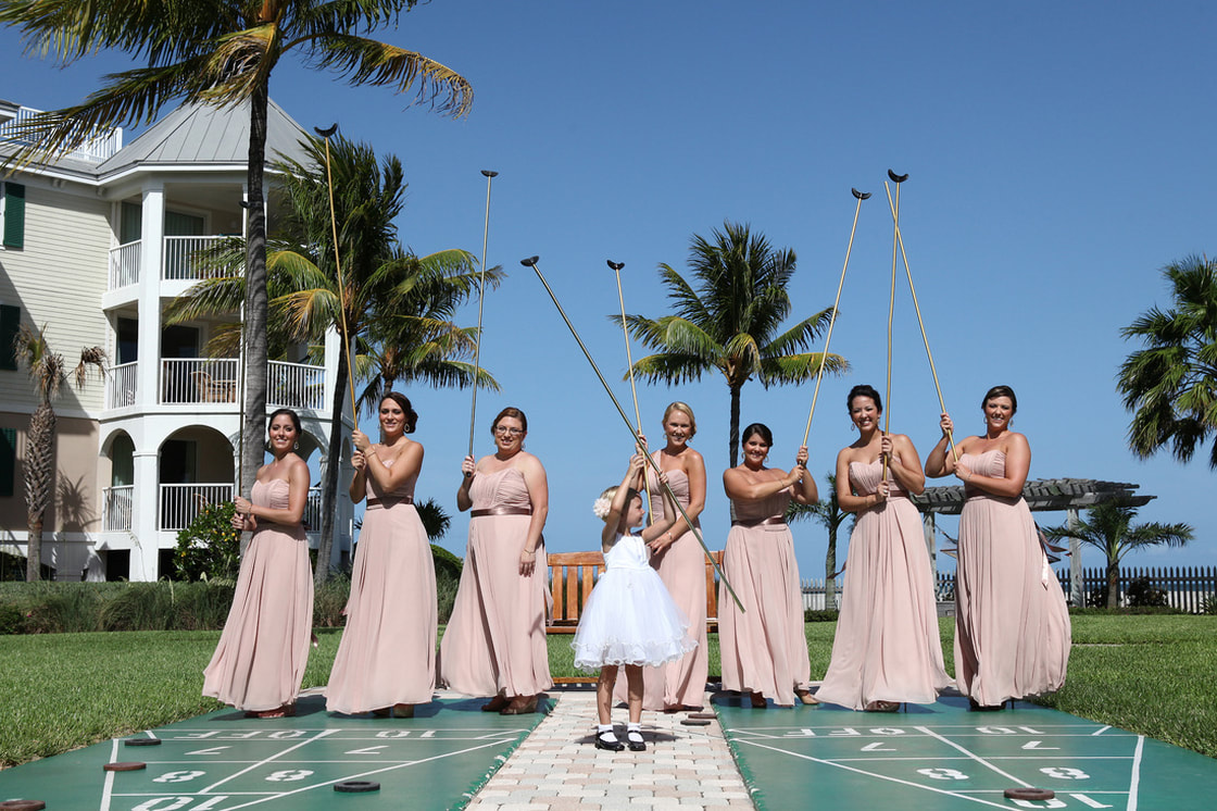 bridesmaids in hyatt hotel in key west, key west wedding photographers, wedding photo in key west