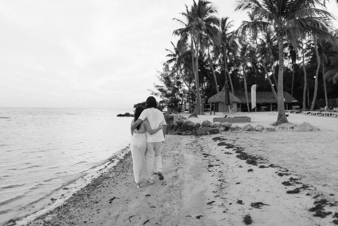 Bride and Groom Islamorada beach wedding 