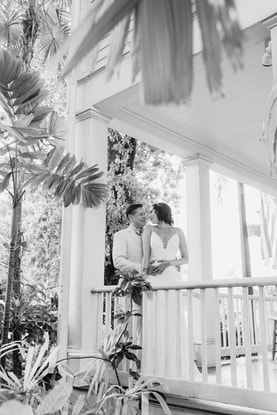 Key West wedding photographer and Audubon House wedding picture