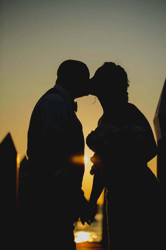 Weddings By Romi, Audubon House wedding, Key West Wedding Photographer, Key West wedding photographers, Key West photography, Florida Keys Wedding Photographers, Key West wedding venues, Key West siunset, Bride and groom during sunset picture